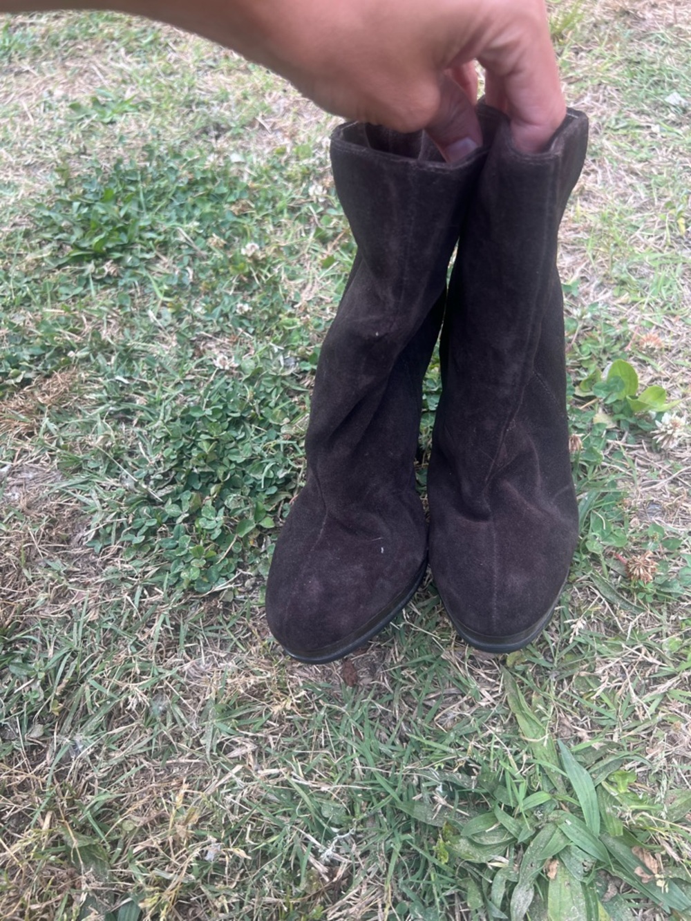 Michael Kors Dark Brown Suede Ankle Booties